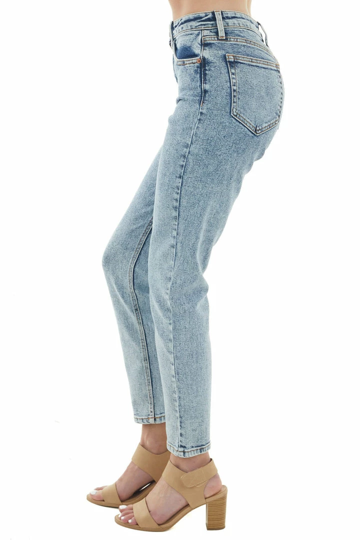 Cello Jeans Bottoms Medium Acid Wash Straight Fit High Rise Jeans 9 Cello Jeans Bottoms Medium Acid Wash Straight Fit High Rise Jeans
