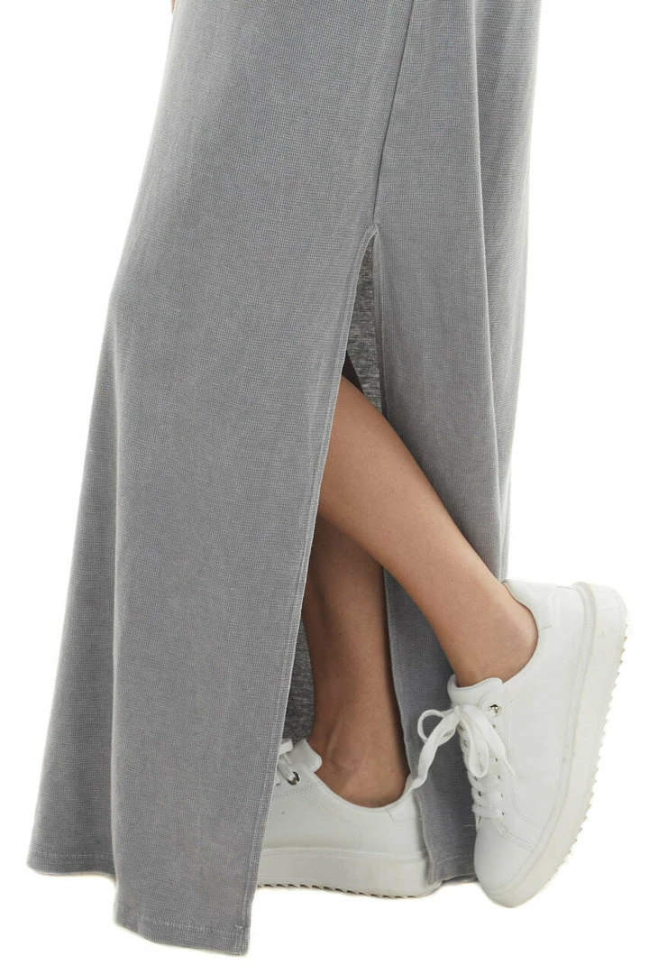 Peach Love Maxi Dresses Steel Short Sleeve V Neck Maxi Tee Shirt Dress 8 Peach Love Maxi Dresses Steel Short Sleeve V Neck Maxi Tee Shirt Dress