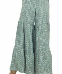 Entro Bottoms Jade Ditsy Floral Tiered Woven Wide Leg Pants 15 Entro Bottoms Jade Ditsy Floral Tiered Woven Wide Leg Pants