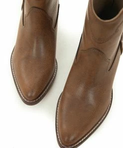 L.A Shoe King Shoes Vintage Spice Faux Leather Western Style Boots