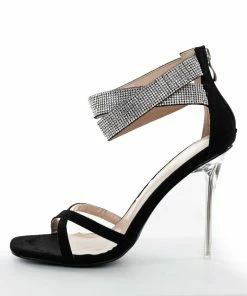 Kay Kay Fashion Black Suede And Rhinestone Strappy High Heels Shoes 11 Kay Kay Fashion Black Suede And Rhinestone Strappy High Heels Shoes