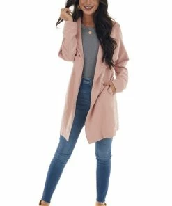 Style Melody Tea Rose Soft Lightweight Woven Trench Coat 34 Style Melody Tea Rose Soft Lightweight Woven Trench Coat