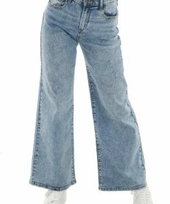 Sneak Peek Bottoms Medium Acid Wash High Rise Wide Leg Jeans 14 Sneak Peek Bottoms Medium Acid Wash High Rise Wide Leg Jeans