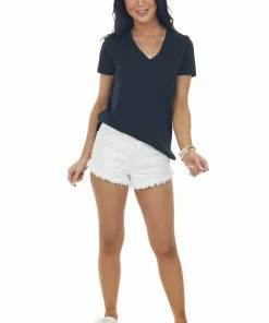 HYFVE Black Melange Chest Pocket Short Sleeve Tee