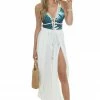 ANGIE Ivory Open Leg Wrap Pants With Tassel And Lace Details Bottoms 2 ANGIE Ivory Open Leg Wrap Pants With Tassel And Lace Details Bottoms