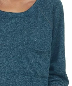 BiBi Tops Spruce Dolman Sleeve Brushed Knit Top