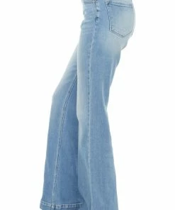KanCan Light Wash High Rise Wide Relaxed Denim Jeans Bottoms