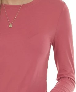 ZENANA Punch Solid Soft Knit Top With Long Sleeves 12 ZENANA Punch Solid Soft Knit Top With Long Sleeves