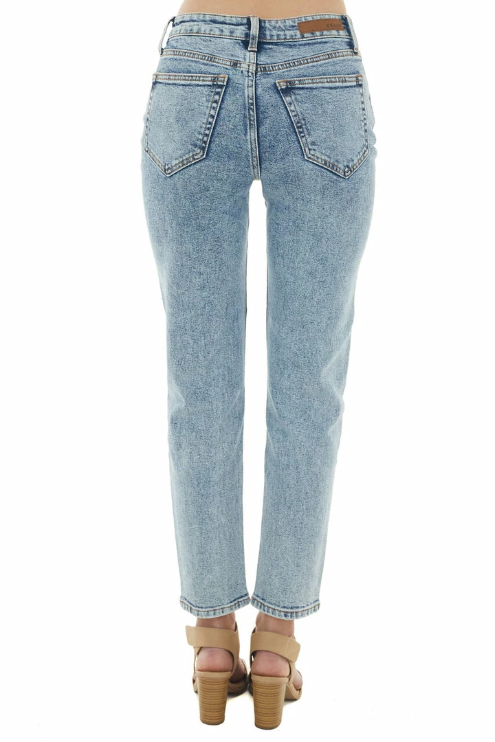 Cello Jeans Bottoms Medium Acid Wash Straight Fit High Rise Jeans 10 Cello Jeans Bottoms Medium Acid Wash Straight Fit High Rise Jeans