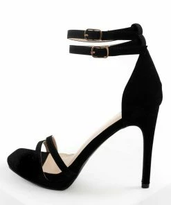 CJ Shoes Black Square Toe Platform Stiletto High Heels 20 CJ Shoes Black Square Toe Platform Stiletto High Heels