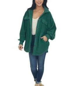 BiBi Tops Jade Soft Oversized Button Shirt Jacket