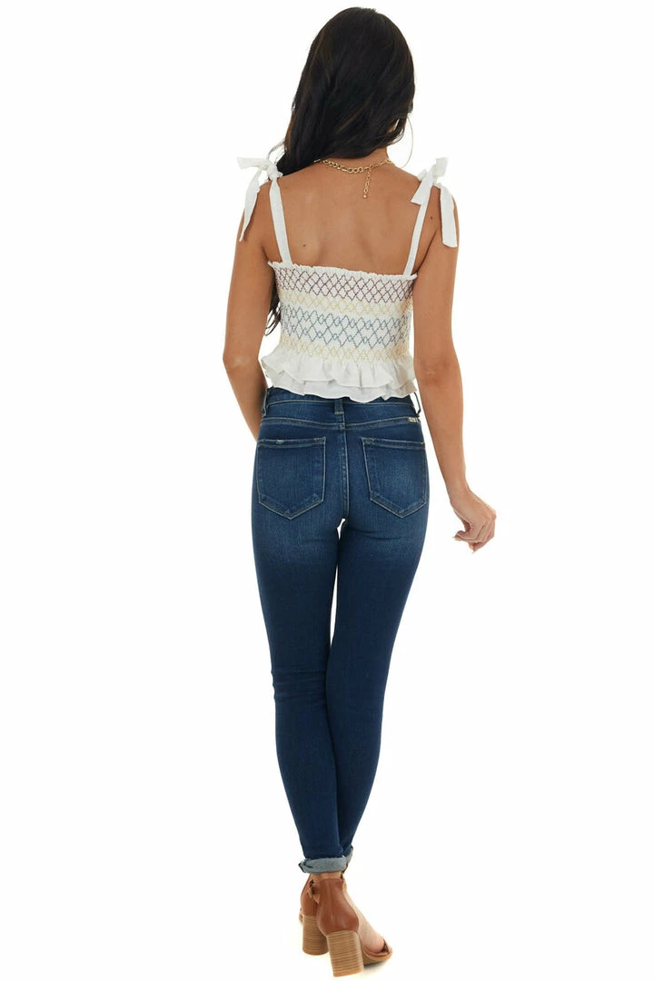 Paper Crane Off White Embroidered Sleeveless Cropped Top Tops 18 Paper Crane Off White Embroidered Sleeveless Cropped Top Tops