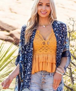 ZENANA Amber Lace Peplum Ruffled Tank With Criss Cross Straps Tops