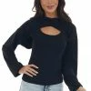 HYFVE Black Ribbed Tank Top And Cropped Hoodie Set Tops 1 HYFVE Black Ribbed Tank Top And Cropped Hoodie Set Tops