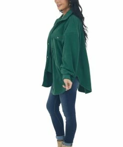 BiBi Tops Jade Soft Oversized Button Shirt Jacket