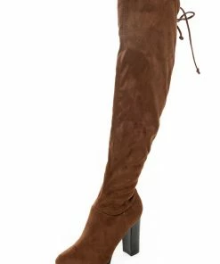 Legend Footwear Spice Faux Suede Knee Length High Heel Boots 25 Legend Footwear Spice Faux Suede Knee Length High Heel Boots