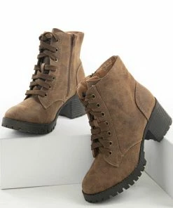 JP ORIGINAL CORP Shoes Warm Walnut Faux Leather Lace Up Combat Boots 21 JP ORIGINAL CORP Shoes Warm Walnut Faux Leather Lace Up Combat Boots