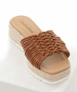 FORTUNE DYNAMIC Shoes Spice Square Toe Espadrille Wedge Sandal