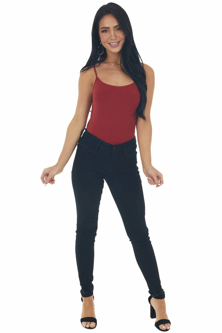 Nikibiki Tops Cranberry Seamless Long Cami Slip Tank 18 Nikibiki Tops Cranberry Seamless Long Cami Slip Tank