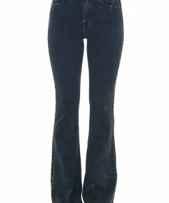 KanCan Black Mineral Wash High Rise Flare Leg Jeans