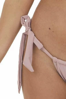 Mermaid Swimwear Dusty Rose Strappy Bikini Set With Front Tie 4 Mermaid Swimwear Dusty Rose Strappy Bikini Set With Front Tie