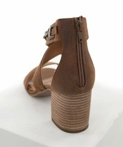 Brand Headquarters Walnut Criss Cross Strap Block Heel With Braided Detail Shoes 27 Brand Headquarters Walnut Criss Cross Strap Block Heel With Braided Detail Shoes