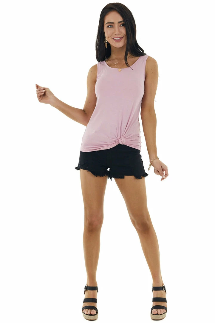 Celeste Design Baby Pink Sleeveless Knit Top With Printed Bow Detail Tops 17 Celeste Design Baby Pink Sleeveless Knit Top With Printed Bow Detail Tops