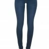 KanCan Dark Wash Skinny Denim Jeans With Subtle Whiskering Detail Bottoms