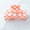 Denim & Daisy Accessories Punch Checkered Large Squared Hair Claw