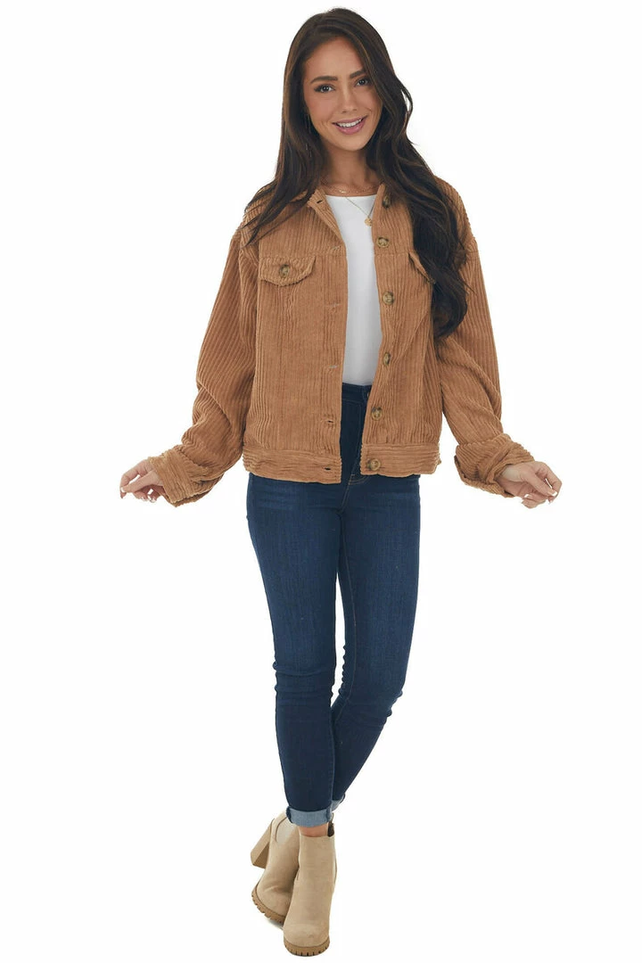 HYFVE Brown Sugar Button Up Corduroy Jacket 16 HYFVE Brown Sugar Button Up Corduroy Jacket