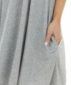 Lush Clothing Heather Grey Short Dress With Criss Cross Back Detail 33 Lush Clothing Heather Grey Short Dress With Criss Cross Back Detail