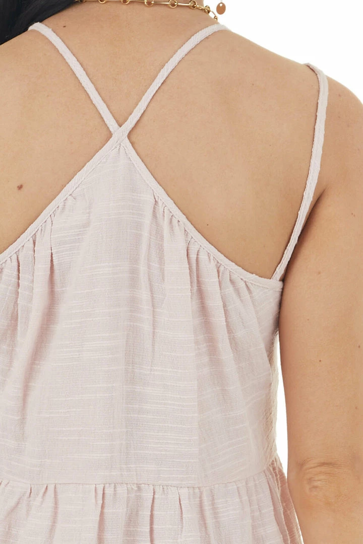 Lush Clothing Dresses Blush Sleeveless Woven Tiered Mini Dress With Lace Details 16 Lush Clothing Dresses Blush Sleeveless Woven Tiered Mini Dress With Lace Details