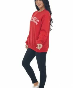 Blume+Co Ruby And Blush 'Loveholic' Graphic Sweatshirt