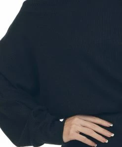 Lime Lush Black Ribbed Off Shoulder Dolman Sleeve Dress 33 Lime Lush Black Ribbed Off Shoulder Dolman Sleeve Dress