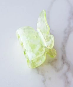 Denim & Daisy Accessories Sage Marbled Acetate Butterfly Hair Claw