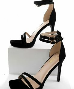 CJ Shoes Black Square Toe Platform Stiletto High Heels 22 CJ Shoes Black Square Toe Platform Stiletto High Heels