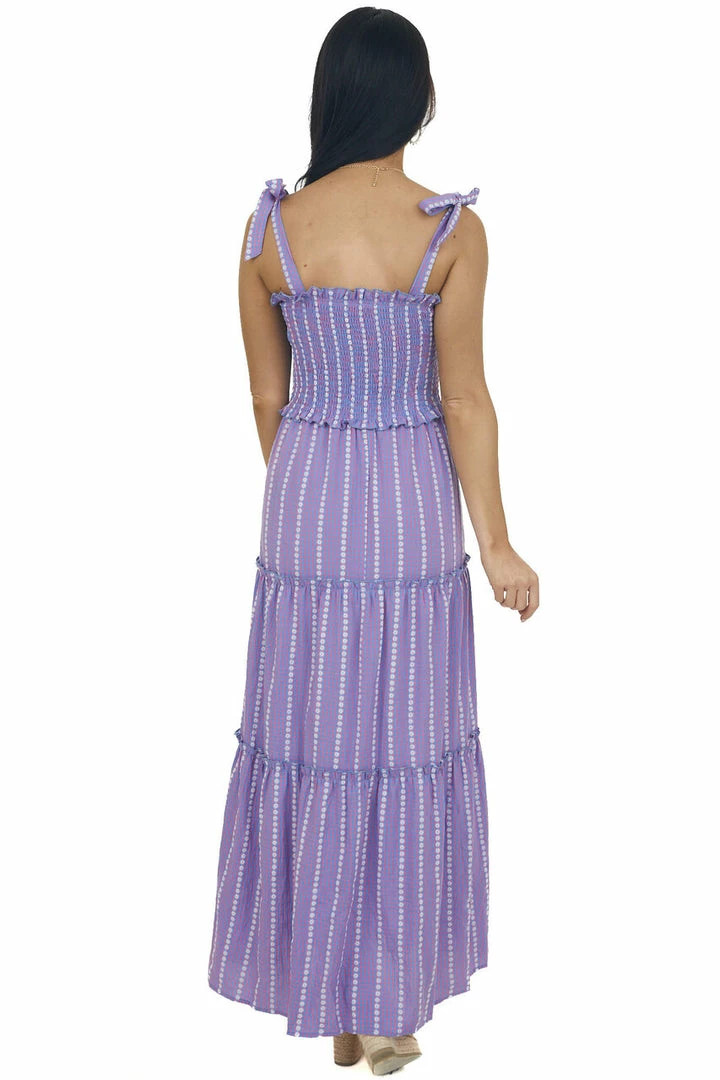 Staccato Dresses Azure And Punch Gingham Smocked Maxi Dress 8 Staccato Dresses Azure And Punch Gingham Smocked Maxi Dress