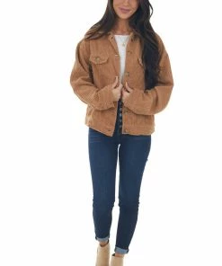 HYFVE Brown Sugar Button Up Corduroy Jacket 27 HYFVE Brown Sugar Button Up Corduroy Jacket