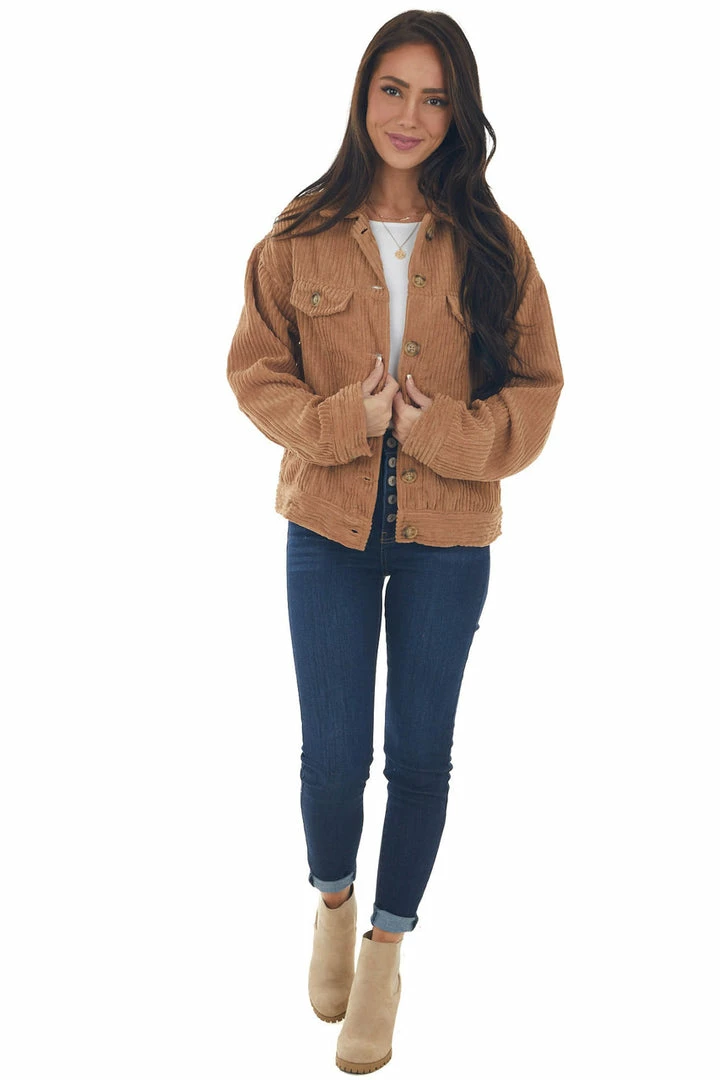 HYFVE Brown Sugar Button Up Corduroy Jacket 12 HYFVE Brown Sugar Button Up Corduroy Jacket