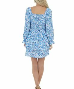 Jodifl Dresses Sapphire Printed Smocked Tiered Ruffle Dress 24 Jodifl Dresses Sapphire Printed Smocked Tiered Ruffle Dress