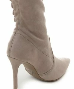 East Lion Corp. Faded Tea Rose Heel Boots With Braided Detail Shoes