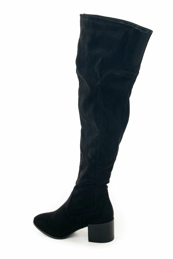 Legend Footwear Black Knee Length Boots With Heels 4 Legend Footwear Black Knee Length Boots With Heels