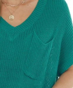 Jodifl Jade Oversized Short Sleeve Loose Knit Top