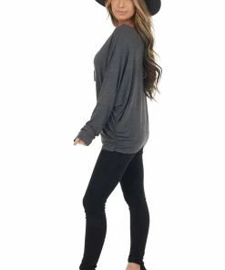 Cherish Stormy Dolman Sleeve Stretchy Knit Top With Banded Cuffs Tops 30 Cherish Stormy Dolman Sleeve Stretchy Knit Top With Banded Cuffs Tops