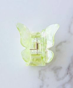Denim & Daisy Accessories Sage Marbled Acetate Butterfly Hair Claw