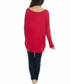 FSL APPAREL Ruby Long Sleeve Stretchy Knit Top With Boat Neckline Tops 33 FSL APPAREL Ruby Long Sleeve Stretchy Knit Top With Boat Neckline Tops