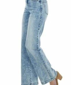 KanCan Medium Acid Wash High Rise 90s Flare Jeans Bottoms