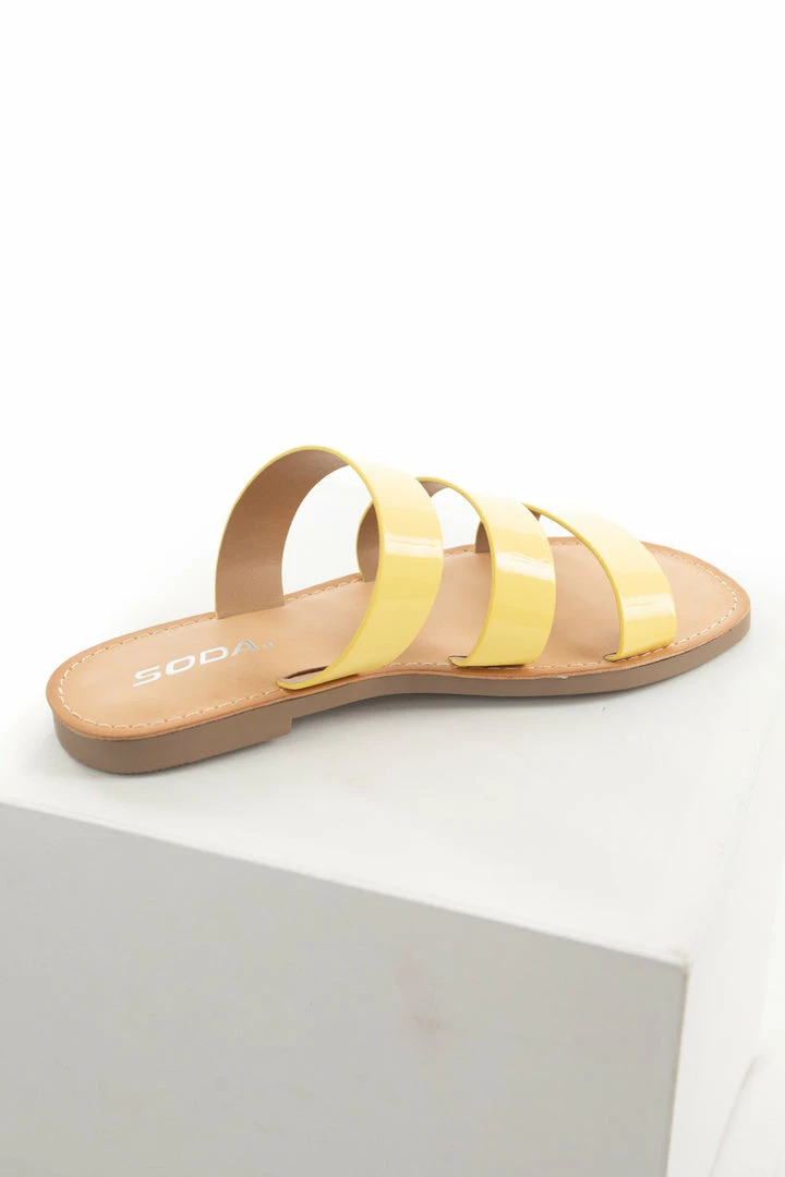 FORTUNE DYNAMIC Sunshine Triple Strap Square Toe Sandals 12 FORTUNE DYNAMIC Sunshine Triple Strap Square Toe Sandals