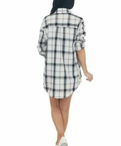 ADORA Tops Black Plaid Long Sleeve Button Up Top 32 ADORA Tops Black Plaid Long Sleeve Button Up Top