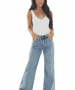 Sneak Peek Bottoms Medium Acid Wash High Rise Wide Leg Jeans 15 Sneak Peek Bottoms Medium Acid Wash High Rise Wide Leg Jeans